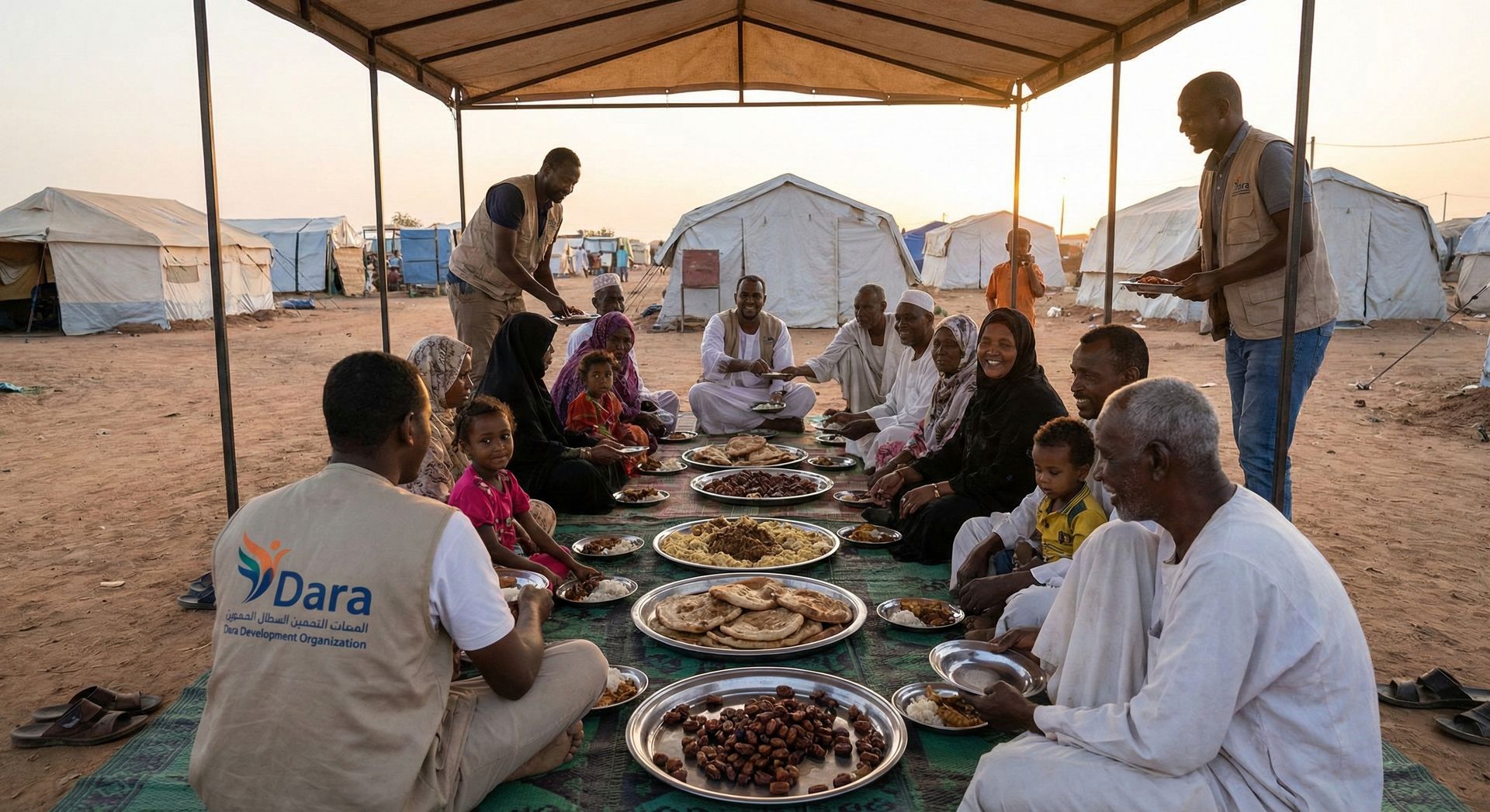 Dara Development Organization Iftar Project: Emergency Food Assistance for Displaced Families in Sudan 60.000 Meals